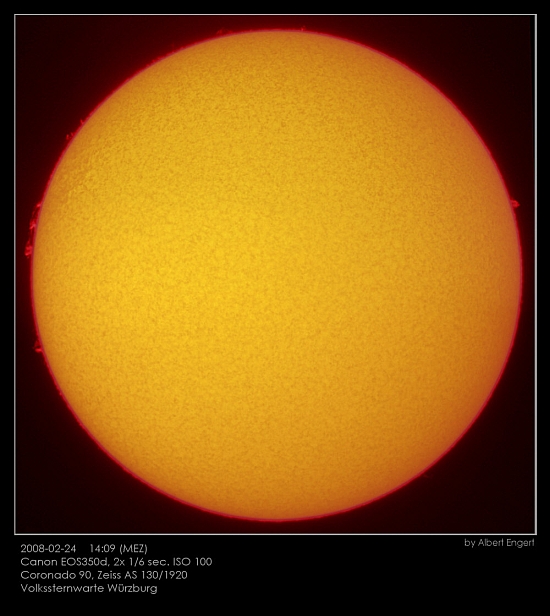 Sonne in H-Alpha