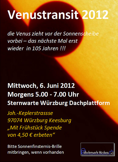 Plakat Venustransit 2012 Plakat Venustransit 2012