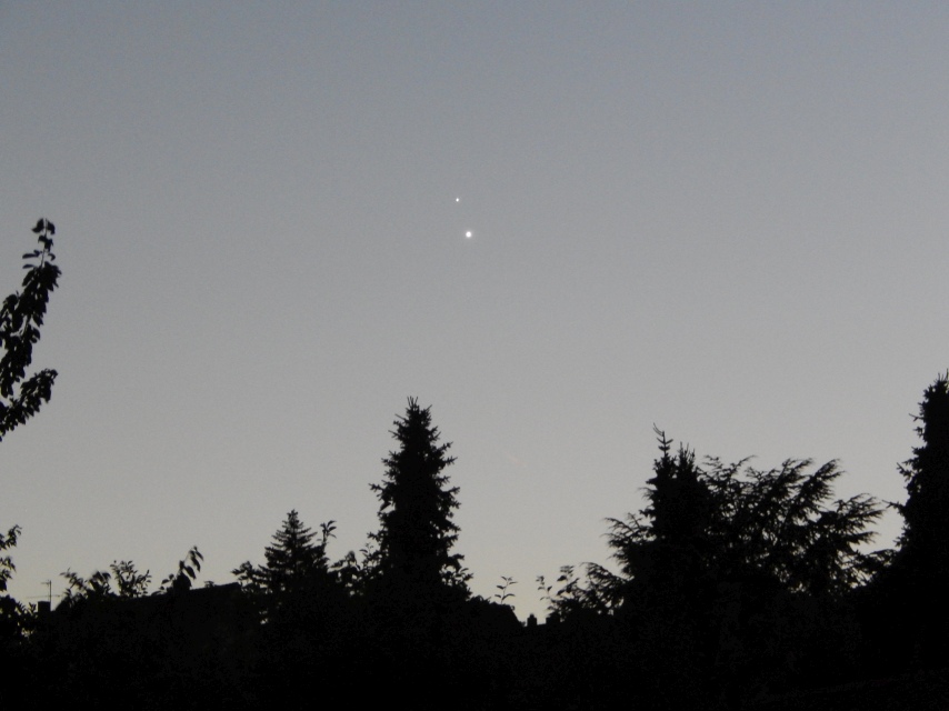 Venus und Jupiter