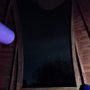 Blick aus der Kuppel um 06:05 Uhr